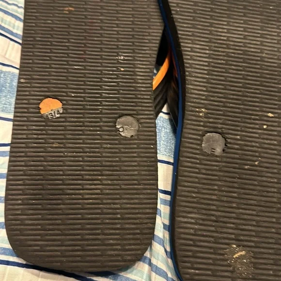 Havaianas orange & blue men’s flip flops size 43-44. US 11-12 - Picture 6 of 6